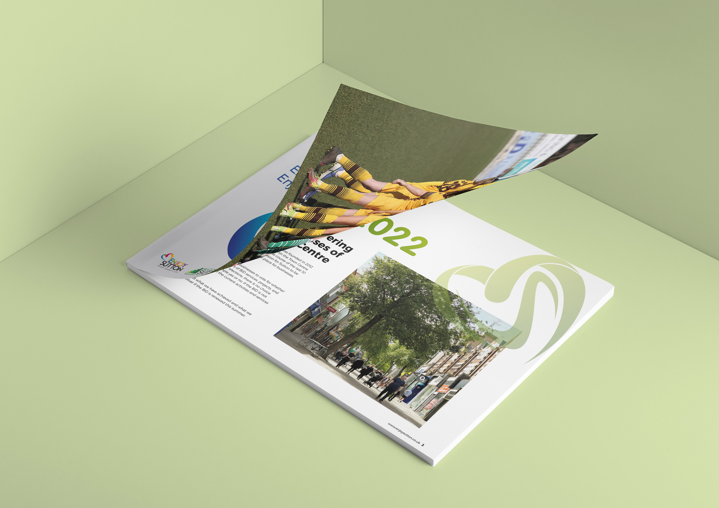 Successful Sutton BID Brochure design